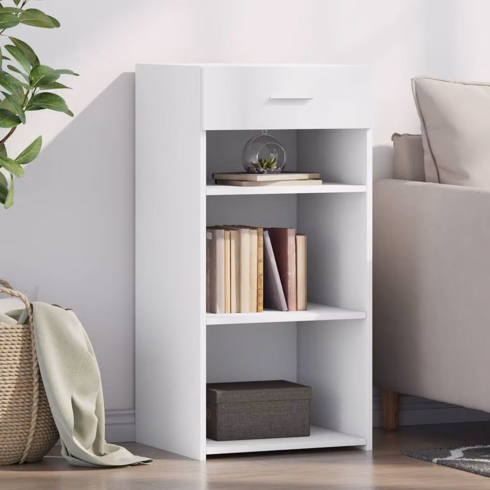 Berkfield Home White Matt MDF Sideboard W/D/H: 45 x 42.5 x 93 cm – 2