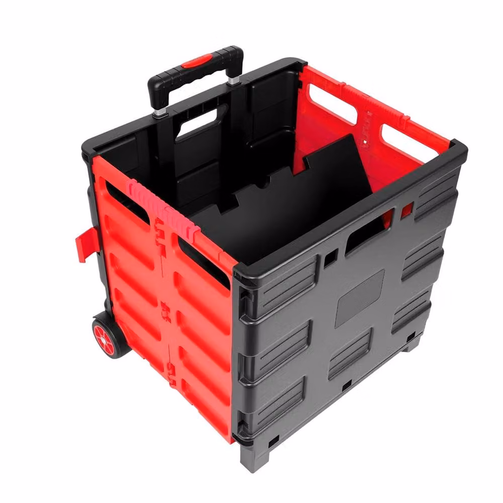 SPETLEK Folding Rolling Shopping Trolley Cart and Car Boot Storage Box, 40kg Capacity – 3