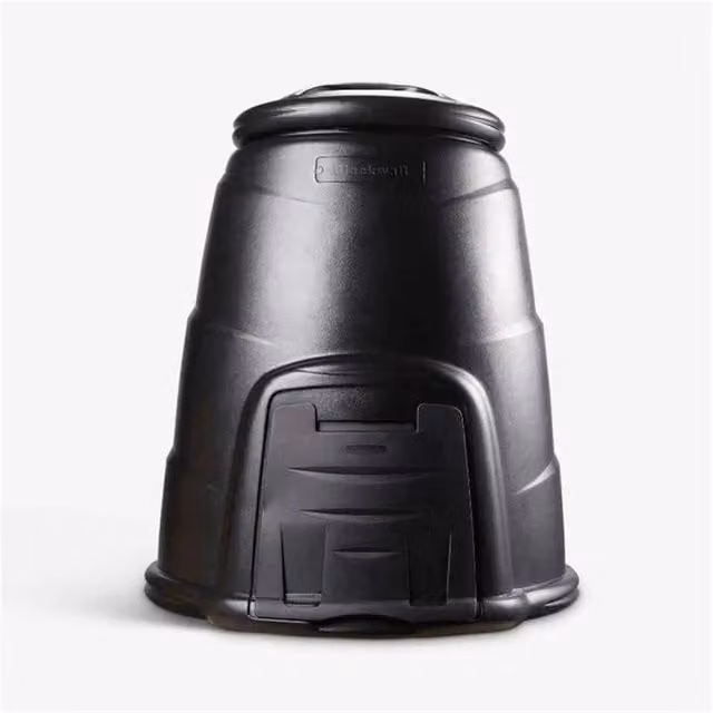 Nordara Black Plastic Compost Bin with Flip Lid – 1
