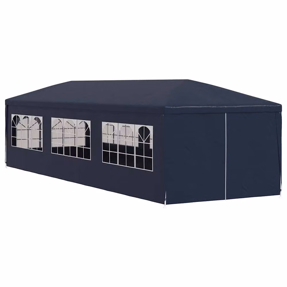 Berkfield Home Blue Party Tent with Windows, W: 9 m, D: 3 m – 3