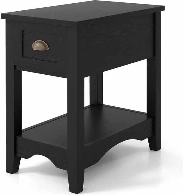 Kelvenix Retro Side End Table in Black – 1