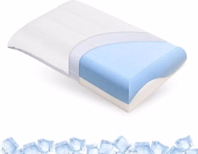 Kelvenix Soft Cooling Memory Foam Pillow in White, Single Size