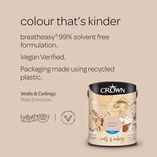 Crown Matt Emulsion Paint Beige 5 L – 2