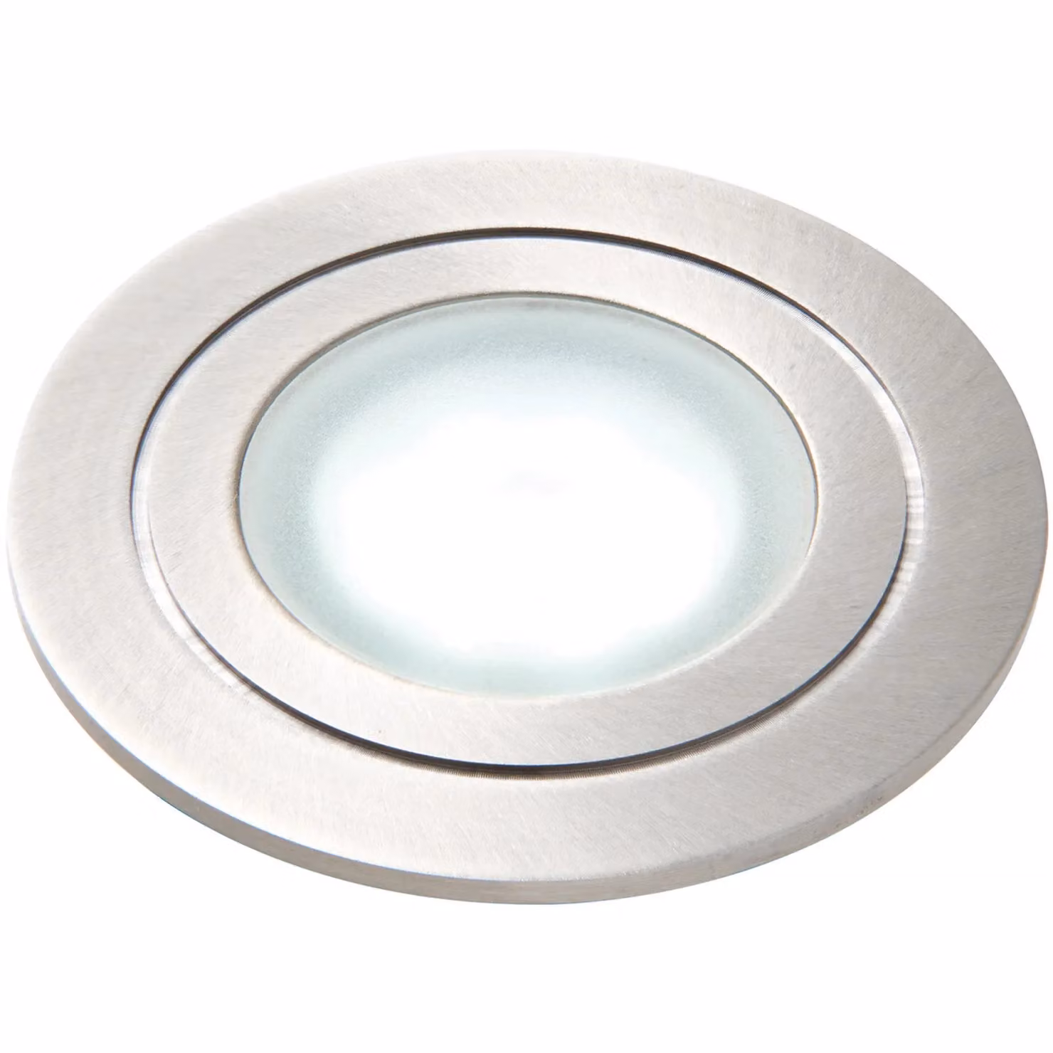 Loops 4 Pack Recessed IP67 LED Guide Lights in Silver Stainless Steel with Cool White Light – 3