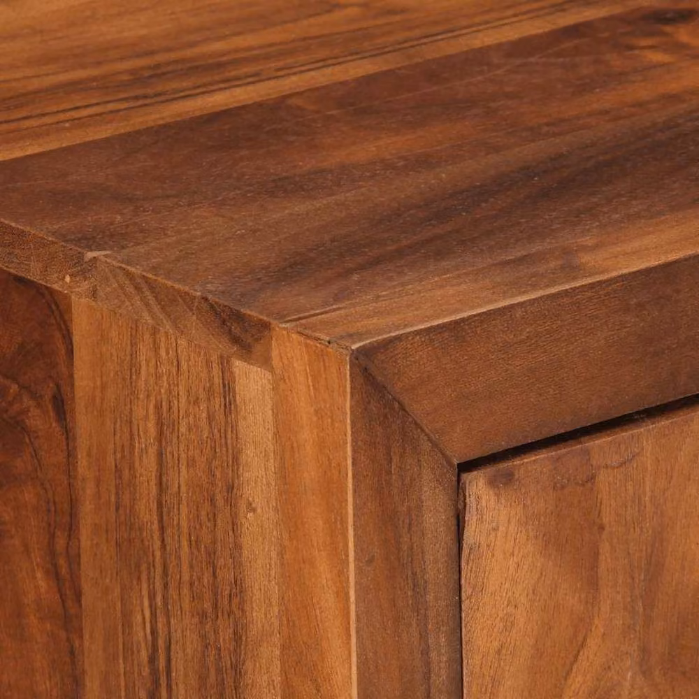 Berkfield Home Acacia Wood Drawer Cabinet in Honey Brown, W/D/H: 70 x 35 x 70 cm – 3