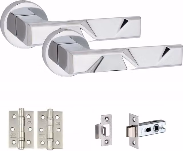 Golden Grace Internal Door Handle Set in Chrome