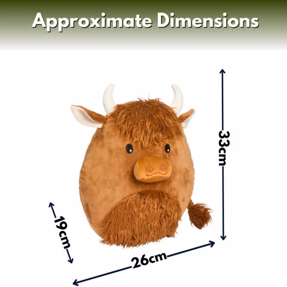 Marco Paul Large Soft Plushie Highland Cow in Brown – 2
