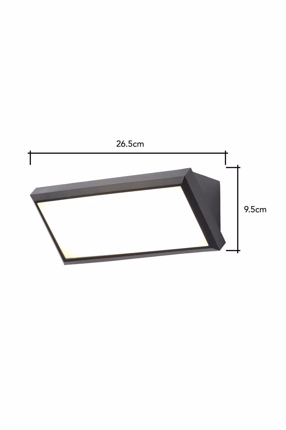BHS Lighting Sanday Modern LED Outdoor Wall Light in Black – 3