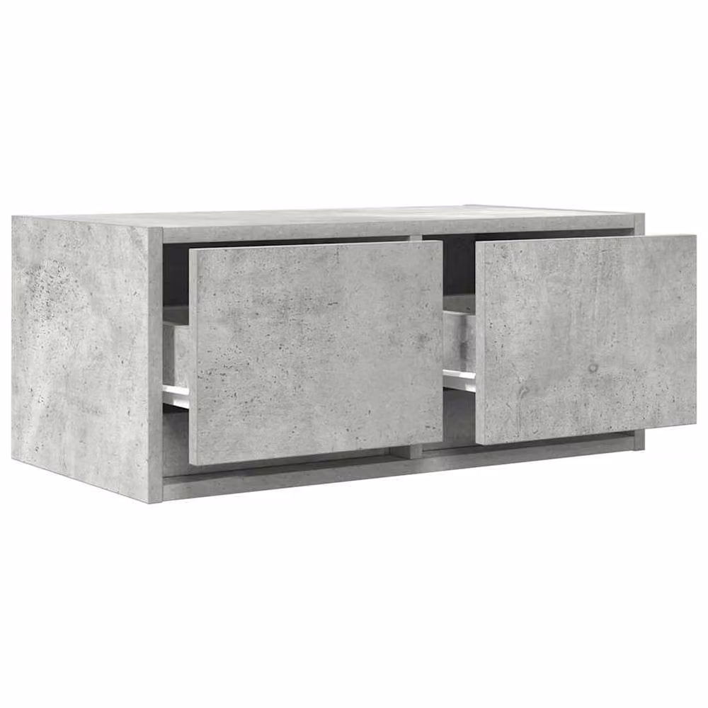 Berkfield Home Set of 2 TV Cabinets in Concrete Grey, W/D/H: 60 x 31 x 25.5 cm – 3