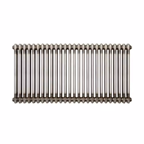 Monster Shop Traditional 2 Column Carbon Steel Radiator in Grey/Silver, W/H: 119 x 60 cm – 1
