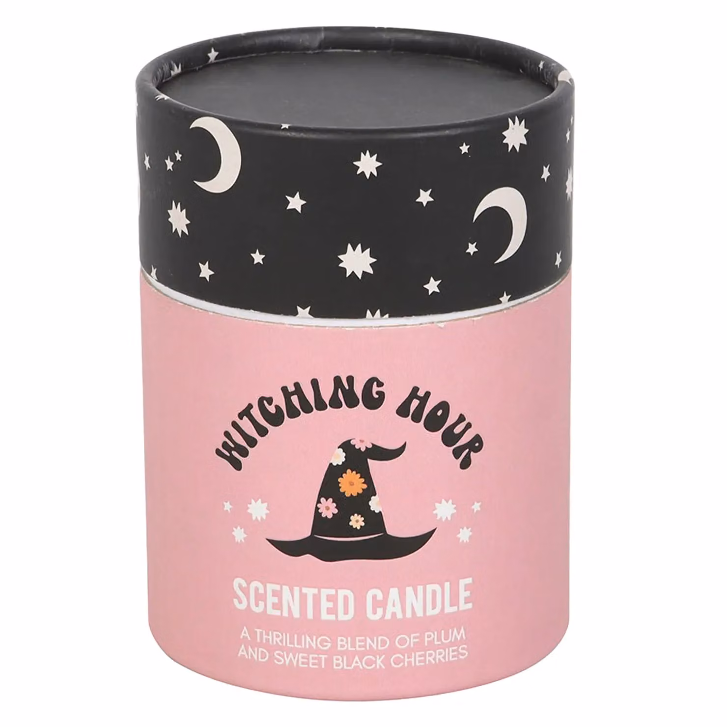 Something Different Witching Hour Plum & Black Cherry Scented Candle, Black, 28 g – 2