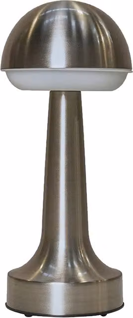 Troy Dimmable Touch Control Outdoor Table Lamp in Silver Satin Nickel