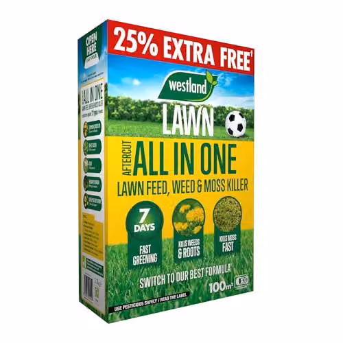 Westland Aftercut All-In-One Lawn Feed, Weed and Moss Killer