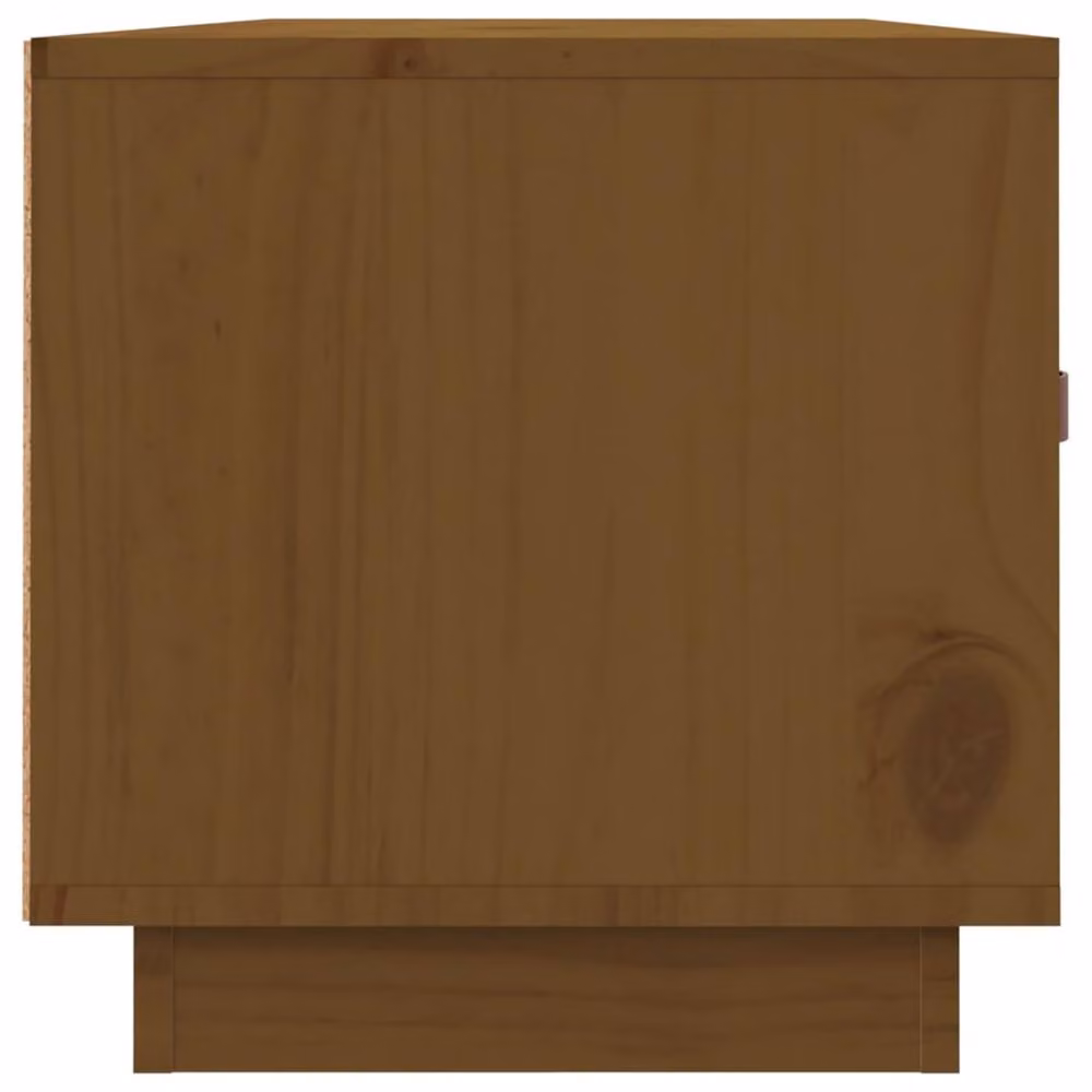Berkfield Home TV Cabinet in Honey Brown Solid Pine Wood, W/D/H: 80 x 34 x 35 cm – 4