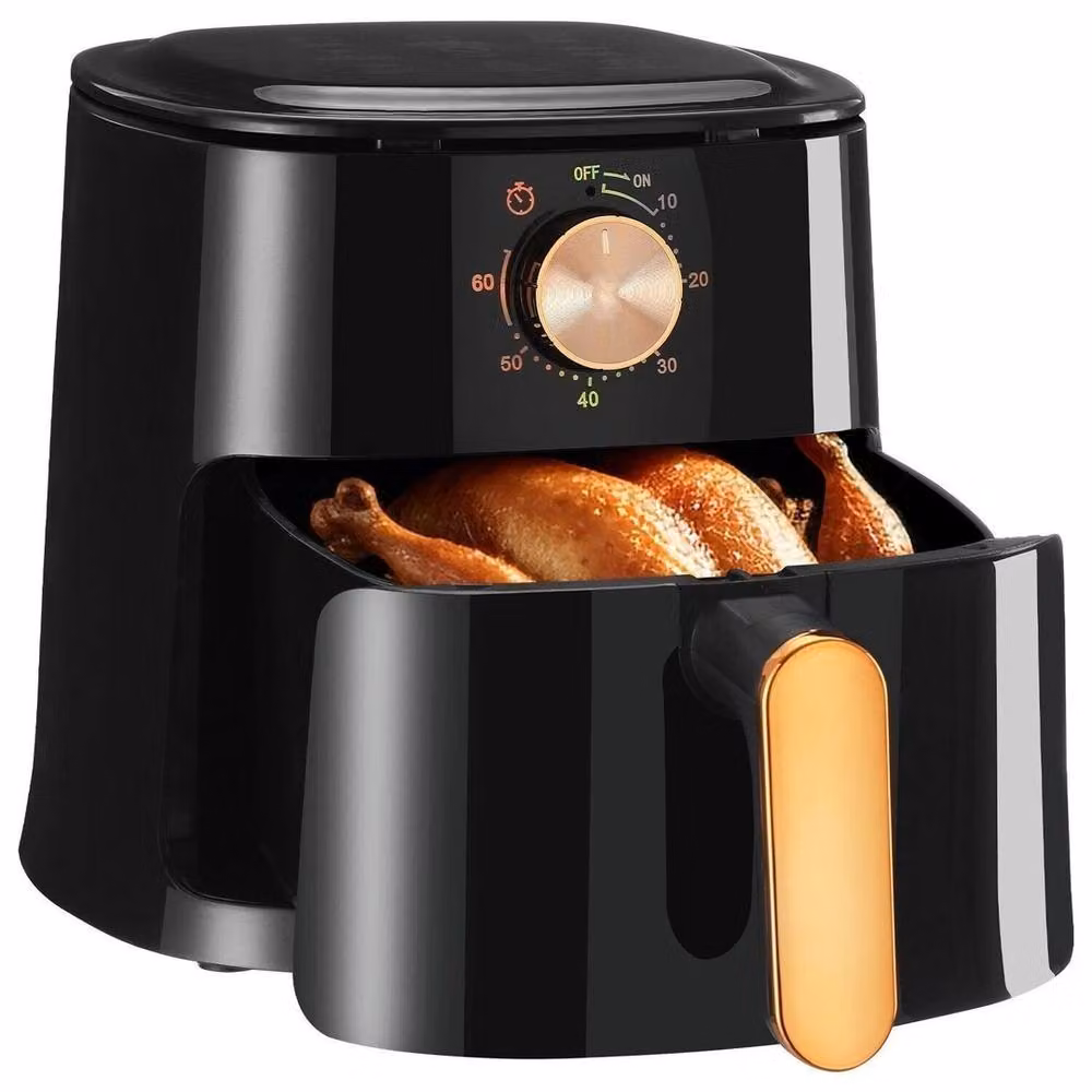 NESTLUNE 5.5L Manual Air Fryer Large Healthy Oil-Free Oven in Black, W: 100 cm, D: 15 cm, H: 15 cm – 2