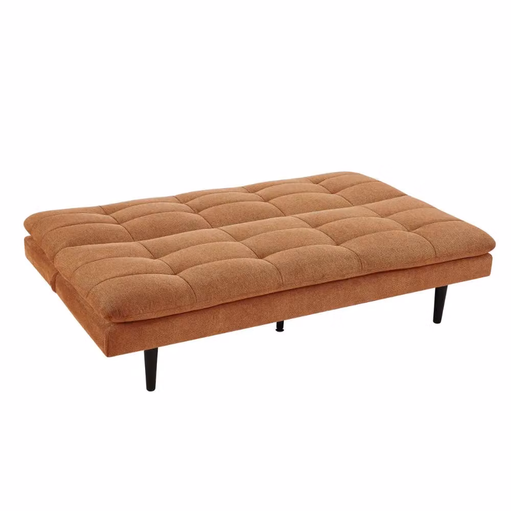Home Detail Butterfly 3 Seater Upholstered Sofa Bed in Orange, 186 x 118 cm – 2