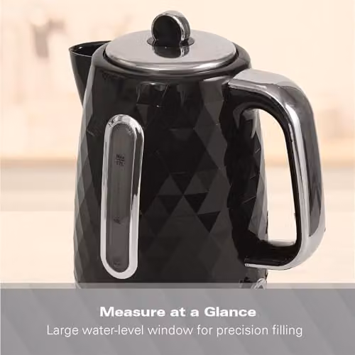 Hamilton Beach Diamond Electric Kettle, Black, 1.7 l – 6
