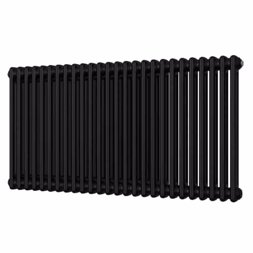 UK Radiators Alpha 2 Column Horizontal Radiator in Black, H 600 mm x W 1164 mm – 2