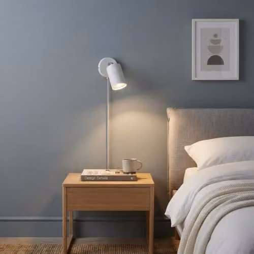 Nordlux Explore Adjustable White Metal Wall Light with GU10 Mains Connection – 2