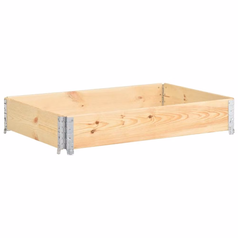 Berkfield Home Raised Bed in Brown Solid Pine Wood W: 120 cm, D: 80 cm – 2