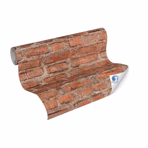 A.S. Création Geometric Modern Non-Woven Wallpaper in Red and Brown, Roll 0.53 m x 10.05 m – 1
