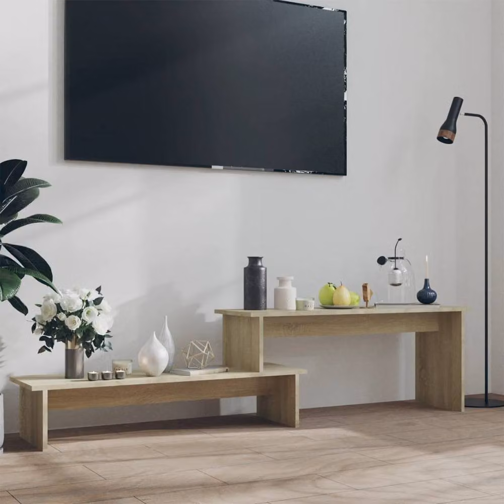 Berkfield Home TV Cabinet in Sonoma Oak, Brown, W/D/H: 180 x 30 x 43 cm – 2