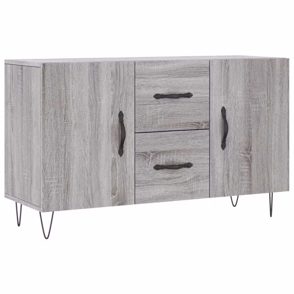 Berkfield Home Modern Grey Sonoma Sideboard, W/D/H: 100 x 36 x 60 cm – 2