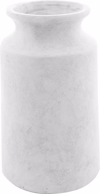 KDMK Domilo Classic Round Stone Urn Vase in Brown and White