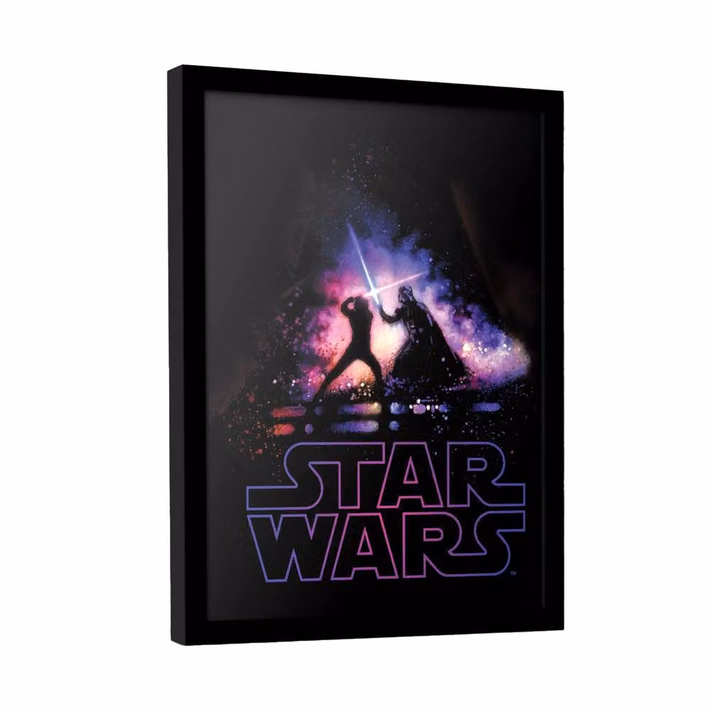 Disney Multicolour Back Scene Framed Paper Poster in Black – 2