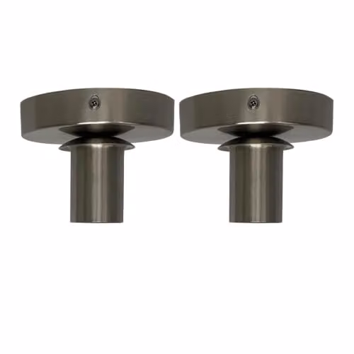First Choice Lighting Cynthia Set of 2 Silver Round Metal Ceiling Flush Lights – 3