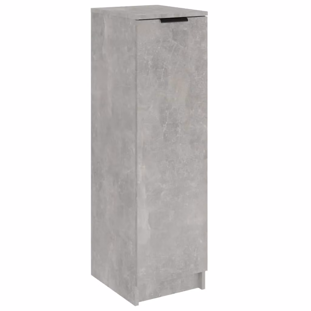 Berkfield Home Modern Wall Mounted Shoe Cabinet in Concrete Grey, W/D/H: 30 x 35 x 100 cm – 2