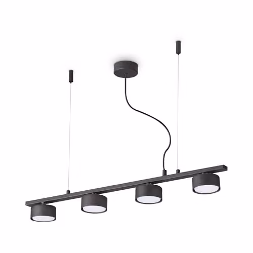 Netlighting Minor Modern LED Linear Pendant Lamp, Black