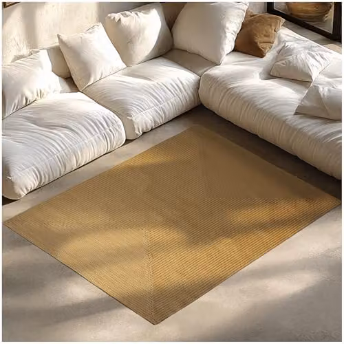 tectake Woven Jute-Look Boho Style Area Rug, Weather-Resistant and Allergy-Friendly, W/D: 120 x 170 cm