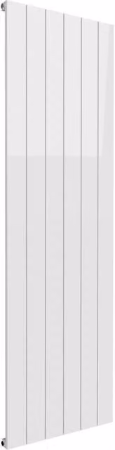 Bathroom Kingdom Casina White Single Flat Panel Vertical Aluminium Radiator H: 180 cm, W: 56.5 cm