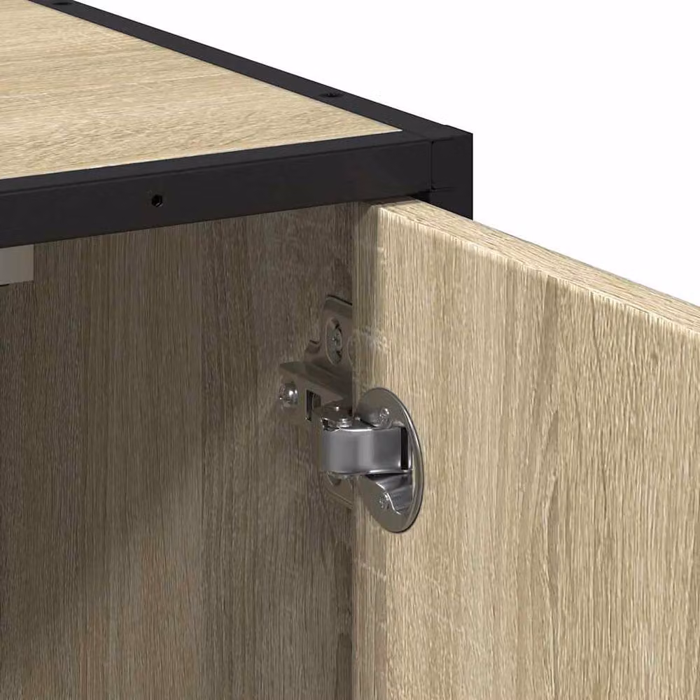 Berkfield Home Elegant Bathroom Sink Cabinet in Sonoma Oak Brown, W/D/H: 65 x 33 x 60 cm – 5