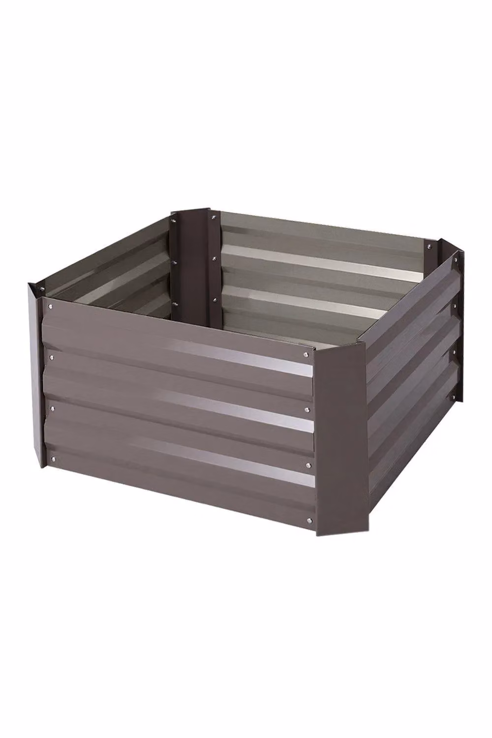 Garden Sanctuary Galvanised Steel Raised Garden Bed Planter Box, Brown, W/D/H: 60 x 30 x 60 cm – 3