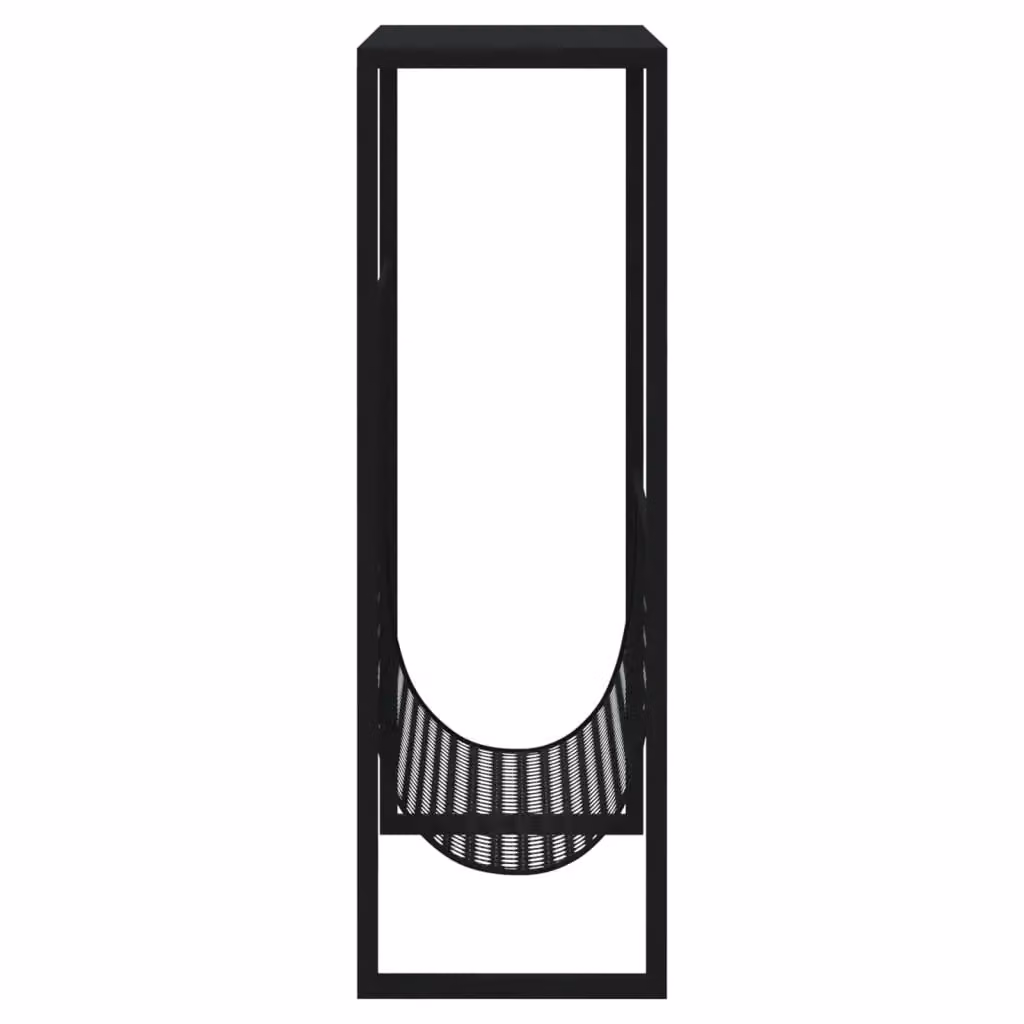 Berkfield Home Magazine Rack in Black Metal, W/D/H: 35 x 15 x 45 cm – 3