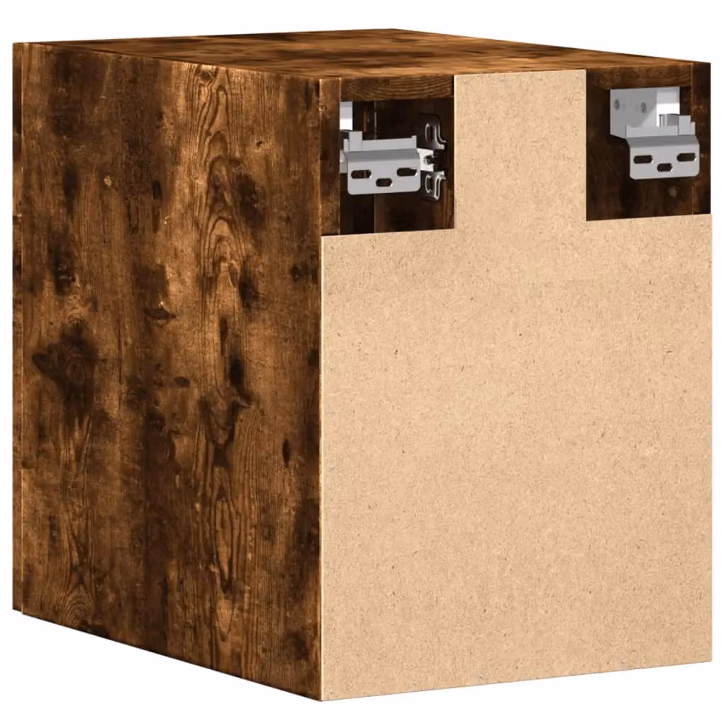 Berkfield Home Smoked Oak Wall Cabinet in Brown, W/H/D: 30 x 42.5 x 40 cm – 4