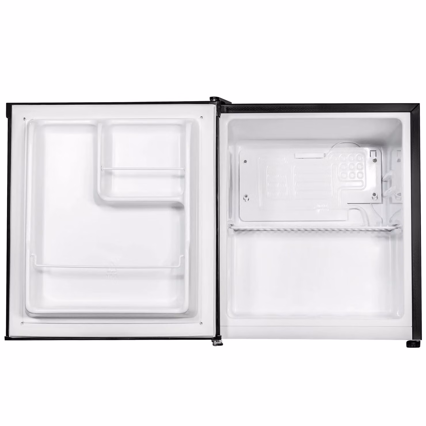 Russell Hobbs 40L Larder Mini Fridge in Black with Reversible Door and Bottle Rack – 9