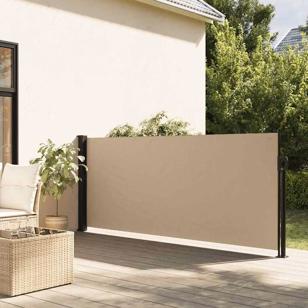 Berkfield Home Retractable Single Side Awning in Beige, W/H: 300 x 117 cm – 2
