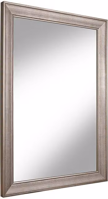 Nielsen Design Adelin Decorative Rectangular Wall Mirror in Silver, W: 104 cm, H: 73 cm