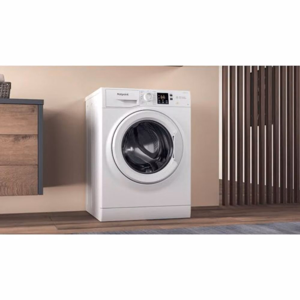 Hotpoint NSWF 946 W White 9kg Front Loader Washing Machine with 1400 RPM and A Energy Rating – 2