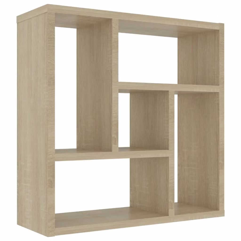 Berkfield Home Sonoma Oak Wall Shelf, Brown, W: 45.1 cm, D: 16 cm, H: 45.1 cm