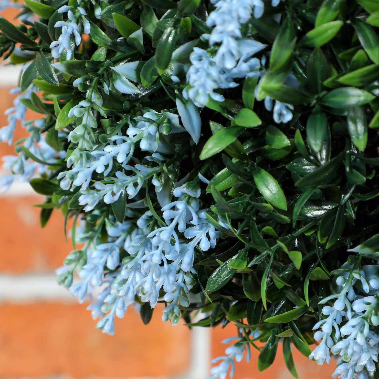 HOMCOM Set of 2 Blue Artificial Round Topiary Plant Balls with UV Protection – 7