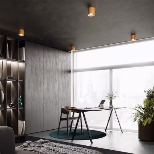 Sollux Lighting Mika Minimalist Round Ceiling Lamp in Gold/Brass, W/D/H: 11 x 12 x 12 cm, GU10 – 5