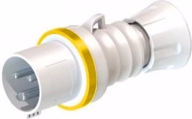 Gewiss Low Voltage Screw Wiring Straight Plug 16A IP44/IP54 100V-130V GW60001H Grey