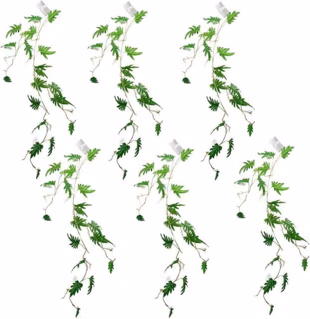 Leaf Green Artificial Hanging Trailing Philodendron Small Plant