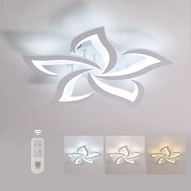 COMELY Modern Dimmable LED Ceiling Light in White, 40W, Diameter: 60 cm