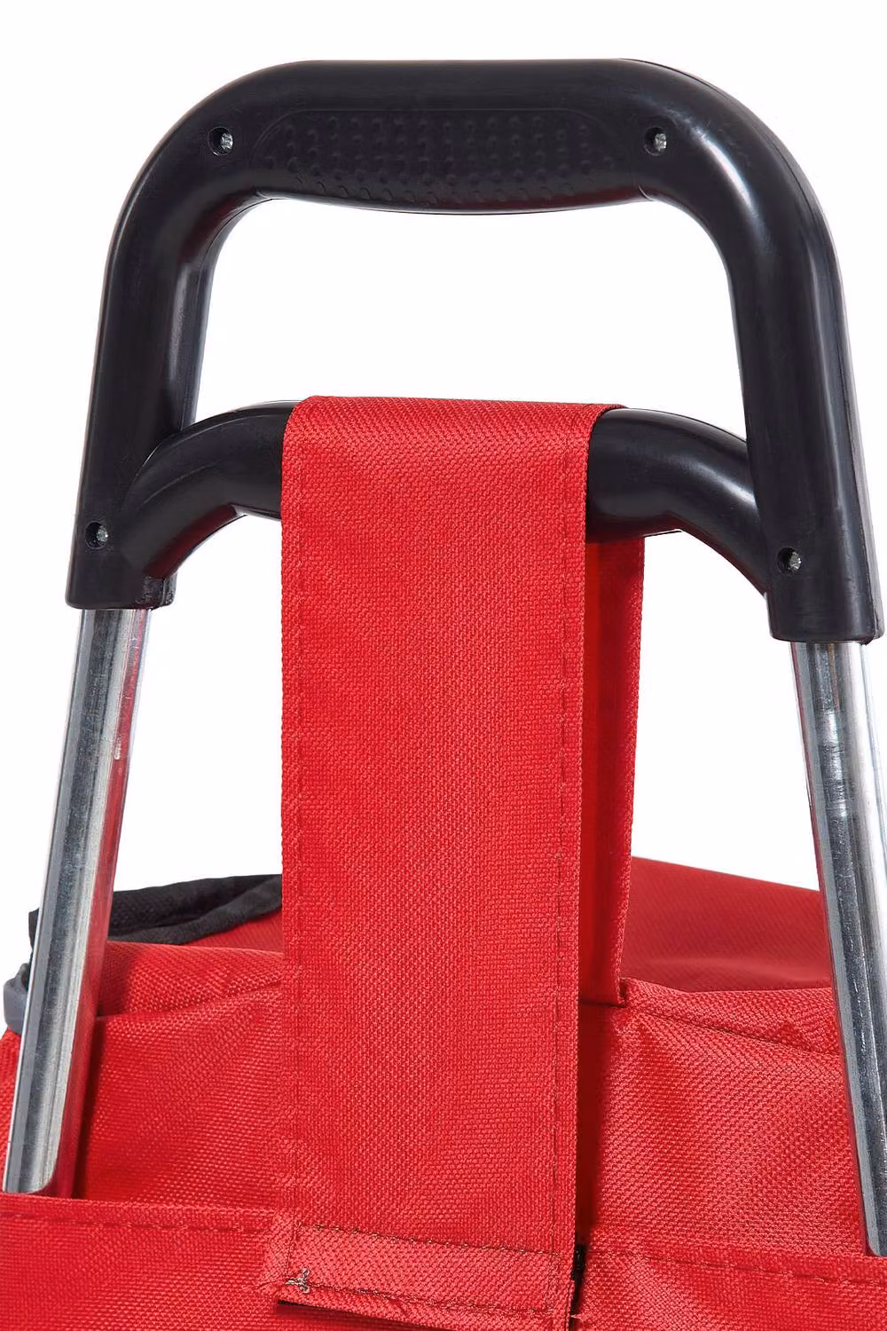 Living and Home Portable 2-Wheel Shopping Trolley in Red – 6