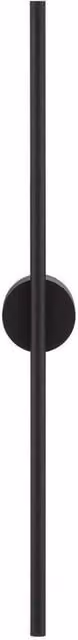 Nova Luce Aden Integrated LED Wall Lamp in Black Aluminium, 10W, 342lm, 3000K Warm White